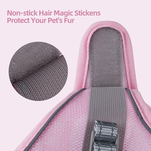 Sparkly Dog Harness Small Sized and Leash Set for Small Dogs Cats,Pink S Puppy Harness, Step in Soft Dog Reflective Vest, Breathable Mesh Pet Harness. (Pink, S) - color: Pink, size: S