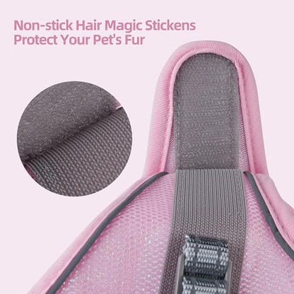 Sparkly Dog Harness Small Sized and Leash Set for Small Dogs Cats,Pink XS Puppy Harness, Step in Soft Dog Reflective Vest, Breathable Mesh Pet Harness. (Pink, XS) - color: Pink, size: XS