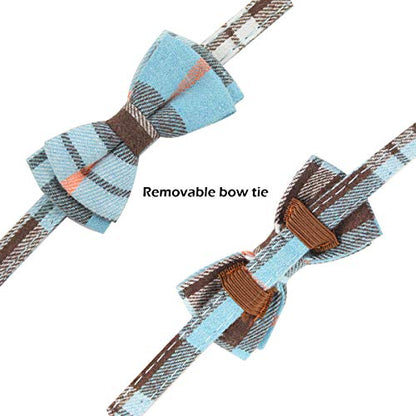 Bowtie Cat Collars Breakaway with Bell, Adjustable Cute Kitty Collars Safety Buckle Kitten Collar for Cat Puppy 7.5-11in (14) - color: 14