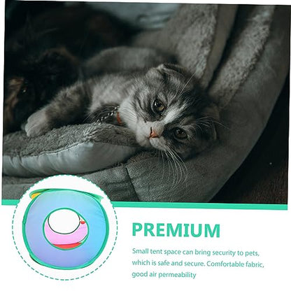 Collapsible Cat Cube Foldable Pet Playhouse for Indoor Cats Breathable Tent for Hiding and Playing Safe Material Compact Storage