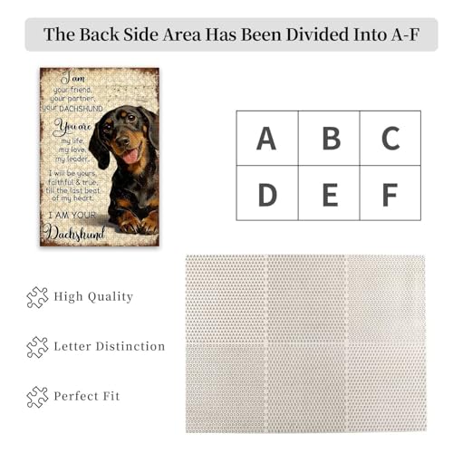 500 Pieces Jigsaw Puzzles for Adults, I Am Your Friend Your Partner Your Dachshund Art Puzzle, Stress Relief Concentration Training Brain Teaser Puzzle 20.4x15 Inch - color: Wooden Puzzle13, size: 500 Piece pcs