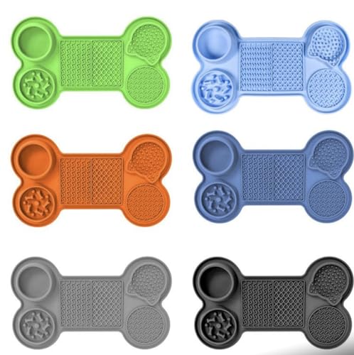 Black Pet Feeding Mat for Dogs and Cats,Silicone Dog Dish Food Mats, Puppy Pad Tray,Absorbent Dog and cat, Mats to Prevent Food and Water Overflow,Suitable Non Slip pet Dog cat Bowl placetmat