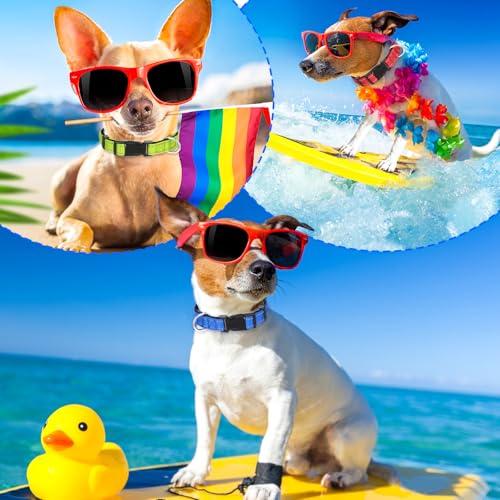 16 Pcs Reflective Puppy Dog Collars Bulk for Litter Dogs, Adjustable Safety Nylon Dog Collar with Locking Buckle, Soft Padded Breathable Puppy Collars for Cats Pets (Small)
