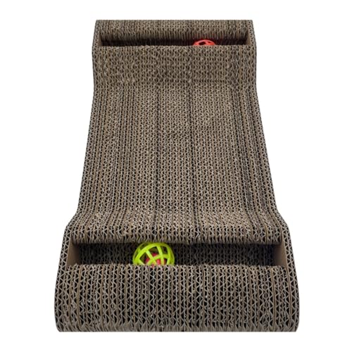 Cat Scratcher Cardboard | Reversible Corrugated Scratch Pad | Eco-Friendly | Durable | for Indoor Cats | Includes Catnip