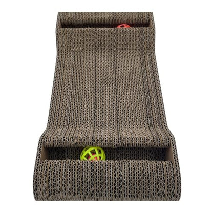 Cat Scratcher Cardboard | Reversible Corrugated Scratch Pad | Eco-Friendly | Durable | for Indoor Cats | Includes Catnip
