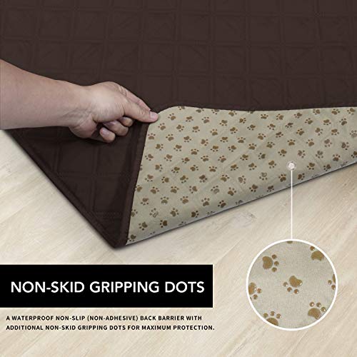 Easy-Going 100% Waterproof Dog Bed Cover, Non-Slip Pet Blanket for Furniture, Washable Couch Cover, Repleasement Sofa Cover (52x82 in,Chocolate) - color: Chocolate, size: 52x82 in