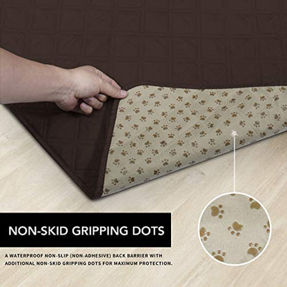 Easy-Going 100% Waterproof Dog Bed Cover, Non-Slip Pet Blanket for Furniture, Washable Couch Cover, Repleasement Sofa Cover (52x82 in,Chocolate) - color: Chocolate, size: 52x82 in