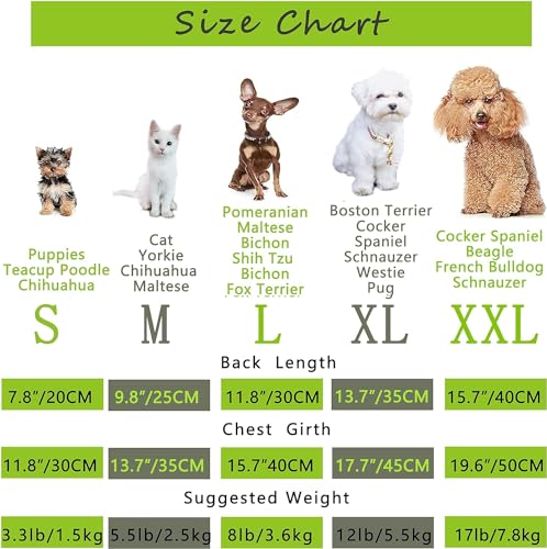 YAODHAOD 100% Cotton Dog Summer Lightweight Pets Soft Breathable Stretchy Cats & Dogs Tee Shirt - Minimalist Tank Top Sleeveless Vest - Medium/Small Dog Clothes (2pack) (L) - size: L