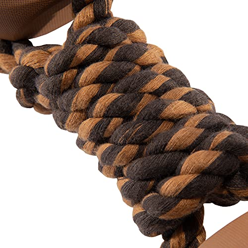 Carhartt Pet Training Tools, Rugged Dog Tool for Tug and Fetch, Rope Bone (Carhartt Brown) - style: Rope Bone Dog Chew