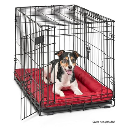 MidWest Homes for Pets Ultra-Rugged MAXX Dog Bed, Water Repellant, Easy Wipe Clean, Super Durable, Fits 30-inch Dog Crates, Slip Resistant Bottom, Red, 30L x 21W x 3H inches - color: Red, size: 30 Inch