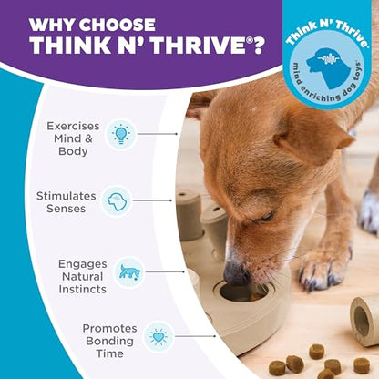 Outward Hound by Nina Ottosson Dog Smart Treat Puzzle Enrichment Toy, Level 1 Beginner, Tan, Composite - color: Dog Smart Composite (Tan)