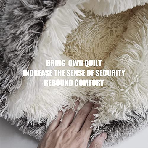 Ferret Bed Cave and Hideouts，Ferret Hideaway Bed Accessories for Cage Ferret Beds and Hideouts (Gray) - color: Grey