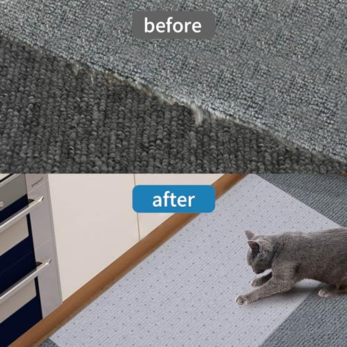 2PCS 3.6 Feet Cat Carpet Protector, Non-Slip Carpet Protector for Pets，Carpet Scratch Stopper from Scratching Carpet at Doorway - size: 3.6FT-2PC