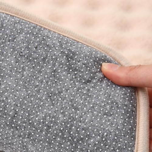Chew Resistant Dog Bed - Puppy Mattress Cute Bone Shape Machine Washable Dog Crate Pad,Non-Slip Chew Proof Dogs Bed Wear-Resistant Pet Sleeping Pad for Living Room