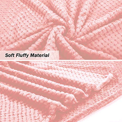 Dog Blanket,Soft Fuzzy Blankets for Puppy, Small,Medium,Large,X-Large Premium Fluffy Blankets Plush Fleece Throw Dog Bed, Couch, Sofa, Reversible Travel Warm Covers - color: Pink, size: S（24x32 inches）