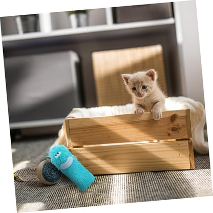 Toyvian Catnip Pillow Toy for Indoor Cats Interactive Plush Chew Toy for Kittens for Boredom Relief Multi-Functional Plush Pillow