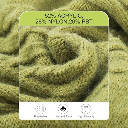 BEAUTYZOO Small Dog Sweater-Dog Sweatshirt Pullover Cable Knit Wear Classic Turtleneck Thick Cold Weather Clothes for Small Dogs, Medium Dogs, Puppies,Green Cable M (Back: 16", Chest: 21", Neck: 13") - color: Green Cable, size: M (Back: 16", Chest: 21", N
