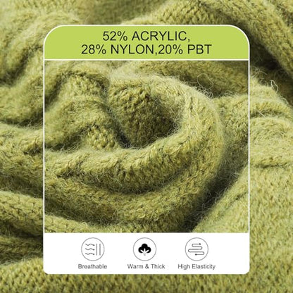 BEAUTYZOO Small Dog Sweater-Dog Sweatshirt Pullover Cable Knit Wear Classic Turtleneck Thick Cold Weather Clothes for Small Dogs, Medium Dogs, Puppies,Green Cable M (Back: 16", Chest: 21", Neck: 13") - color: Green Cable, size: M (Back: 16", Chest: 21", N