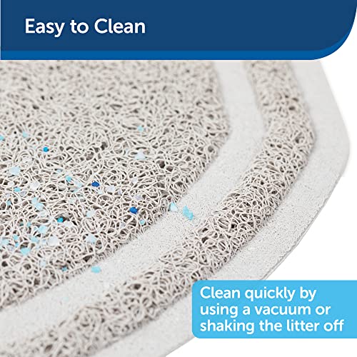 PetSafe Anti-Tracking Litter Mat - Traps Crystal and Clay Clumping Cat Litter - Durable Mesh Material - Easy to Clean Mat - Compatible with All Cat Litter Boxes - Small Size - size: Small
