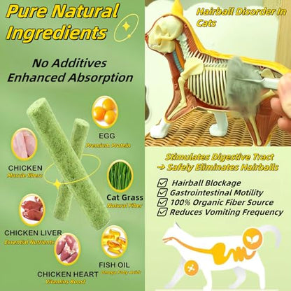 Cat Toys 17Pack 100g Catnip Grass Teething Stick for Hairball Removal Kitten Toy Freeze Dried Chew Dental Food for Indoor Kitty Lickable Edible Snack - size: 17Pack