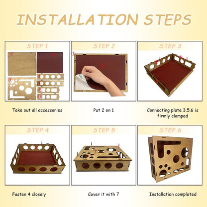 Cat Scratch Puzzle Enrichment Box, Maze Cat Scratch Puzzle Box & Sandpaper Inside, It's A Stress-Free Alternative to Trimming Your Nails