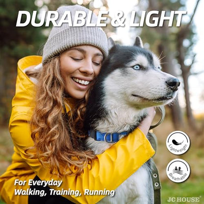 Soft Padded Dog Collar, Neck 12’’-20’’, Adjustable Heavy Duty Collar with 3M Reflective Logo for Medium, Large Dogs, Camo Blue, Medium - color: Camo Blue, size: Medium (Neck 12''–20'')