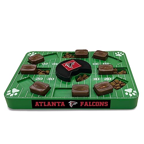 Pets First NFL Atlanta Falcons Puzzle Toy, Puzzle Treat Dog Toy, Interactive Dog Treat Toy, Dog Puzzle - color: ATLANTA FALCONS, size: Standard