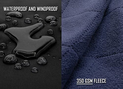 Waterproof Outdoor Blanket Large Fleece Camping & Stadium Blankets for Cold Weather. Perfect for Outdoors, Car, Dogs, Boat, Picnic. Windproof, Extra Warm, Machine Washable.