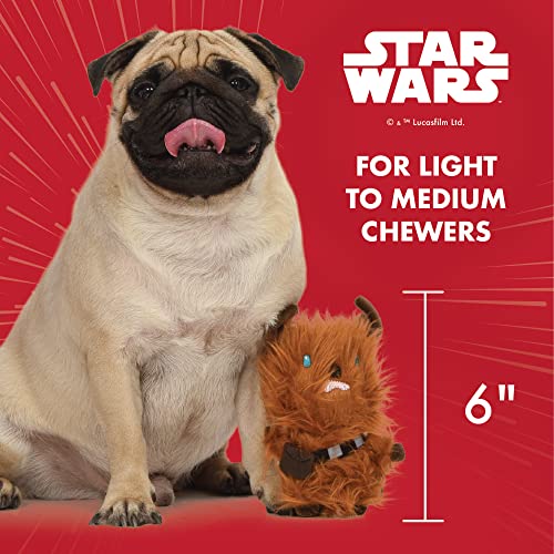 Star Wars Chewbacca Squeaky Dog Toy - Reindeer Holiday Plush Toy, 6 Inch Small, (FF19327) - color: Chewbacca Reindeer, size: 6 Inch