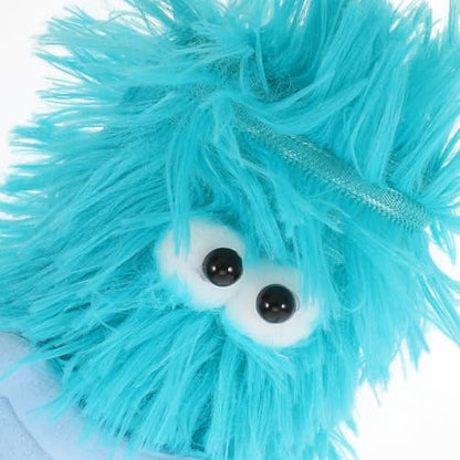 Beaupretty Interactive Catnip Plush Pillow for Indoor Kittens, Sturdy Chew for Teething, Soft Blue Plush Cat for Playtime and Stress Relief