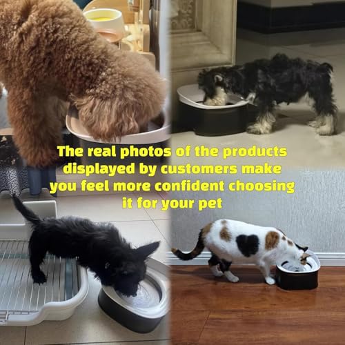Dogs Water Dispenser Spill Bowl Spill Design for Large Dog Slip Resistant - color: Yellow, size: 1000ml