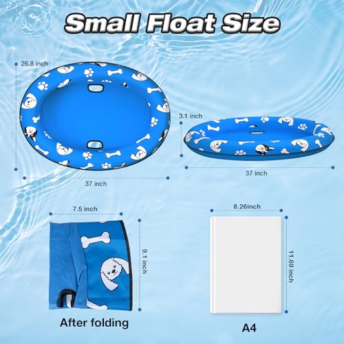 Dog Float Raft - Inflatable Dog Swimming Float for Summer Dogs Water Floats (Small)