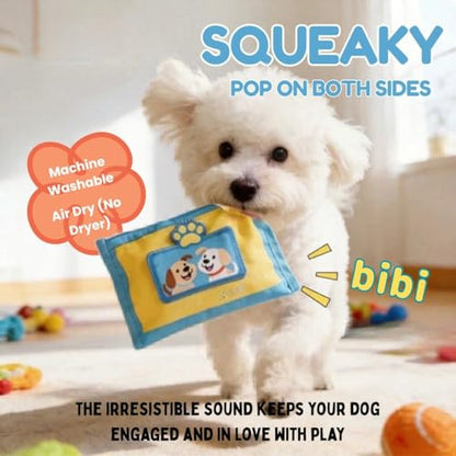 Interactive Dog Puzzle Toy | Anti-Boredom & Mental Stimulation | Snuffle Mat for Dogs | Slow Feeding & Enrichment Game | Small, Medium, Large Dogs | Pizza, Bowling or Tissue (Tissue) - color: Tissue