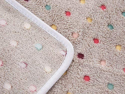 Luciphia 1 Pack 3 Blankets Super Soft Cute Dot Pattern Pet Blanket Flannel Throw for Dog Puppy Cat Small(23x16), Brown - color: Brown2, size: 23x16 inch (Pack of 3)