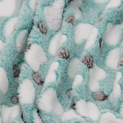 1 Pack 3 Puppy Blankets Super Soft Warm Sleep Mat Love Print Blanket Fluffy Fleece Pet Blanket Flannel Throw Dog Blankets for Small Dogs Puppy Dogs Fluffy Cats,Mix Love-Small(23"x15") - color: Mix Love Series, size: Small(23"x15")