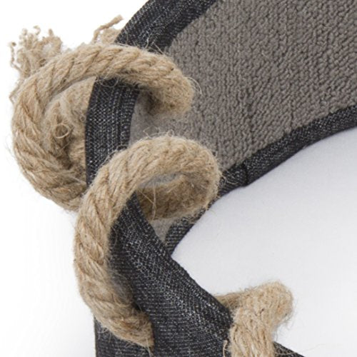 Petlinks 3-in-1 Scratch Around Carpet Cat Scratcher with Jute Rope - Gray/Denim, One Size - color: Scratch Around