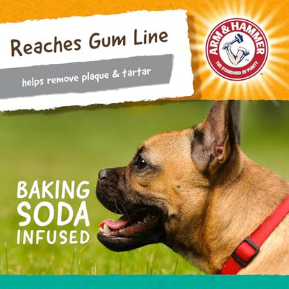 Arm and Hammer for Pets Super Treadz Gorilla Dental Chew Toy for Dogs - Reduces Plaque and Tartar Without Brushing, Baking Soda Infused, Dishwasher Safe, Dogs Up to 35 Lbs - 3 Pack - size: Large (Pack of 3), style: Gorilla