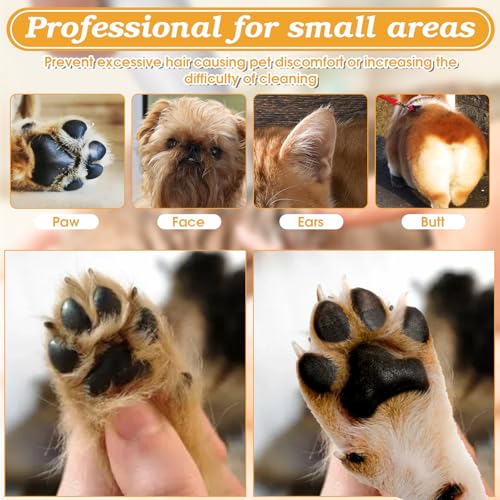Palksky Dog Clippers for Grooming - 2 in1 Upgraded Electric Dog Paw Trimmer with Nail Grinder, Rechargeable Waterproof Paw Trimmer with Led Display for Dogs Paws, Ears, Face, Rump & Eyes - size: Multi-function