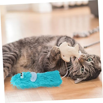 UPKOCH Catnip Plush Pillow Toy for Indoor Cats Kittens Interactive Chew Toy for Playtime Boredom Relief Interest Engaging Cat Plaything