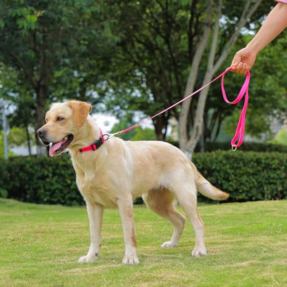 Waterproof Dog Collar, Easy to Clean Rubber Dog Collars with Quick Release Buckle Fits Small Medium or Large Dogs (Pink, M < 11.8-18.5 inch) - color: Pink, size: M (11.8-18.5 inch)