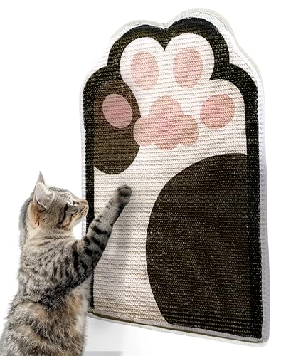 Lukamoo® Cat Scratching Pad, Wall Mounted Scratcher for Indoor Cats (Medium (24'' x 16'')) (Tuxedo) - color: Tuxedo