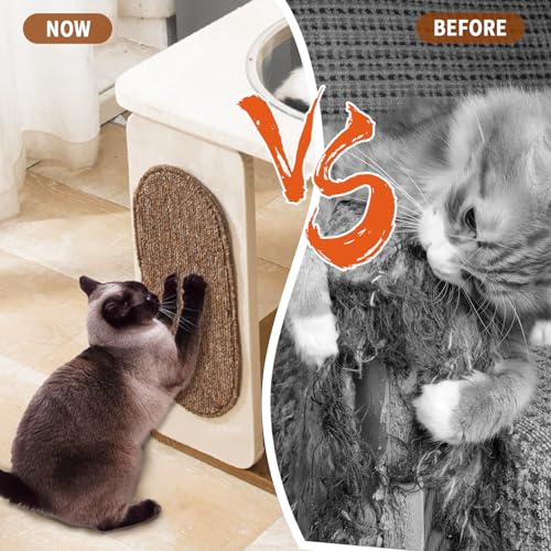 Modern Cat Tree for Indoor Cats with Sisal Rope Scratching Posts, Hand-Woven Cat Condo & Top Perch, Space Capsule Cats Nest, Cute Cat Tree with Interactive Cat Toy - color: SCT001 new