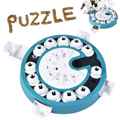 Dog Puzzle Toy Mental Stimulation - Level 3 in 1 Dogs Food Feeder Puzzle, Dog Treat Puzzle Feeder (Advanced-Mars Green Brainstorm) - color: Level 3 in 1-Advanced-Mars Green Brainstorm
