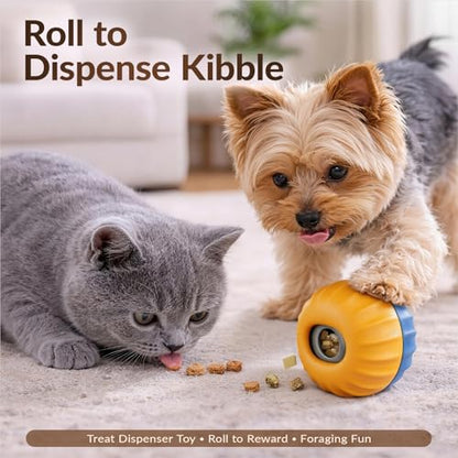 S Size 3-in-1 FrostLick Frozen Treat Ball & Treat Dispensing & Tough Chew Toy, No-Transfer Fill & Freeze Lick Cup, for Puppy Small/Mini/Tiny Dogs and Cats