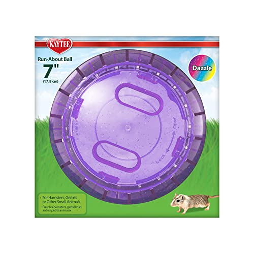 Kaytee 7" Dazzle Run-About Exercise Ball For Pet Hamsters & Gerbils - color: Dazzle, size: 7"