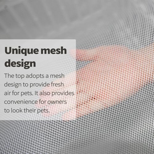 PJYuCien Dog Playpen Mesh Top Cover, Fits 36 Inch 4 Panels Regular Square Plastic Exercise Pet Pen, Adhesive Tape Connections, Grey paw(Note: Cover Only, Fence Not Included) - style: Grey Paw Cover, 36"Width, Grey Paw ( Adhesive Tape Connections )