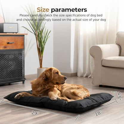 Chew Proof Indestructible Dog Bed - Durable Dog Bed for Aggressive Chewers, Machine Washable & Waterproof Indoor Outdoor Crate Pad, Tough Kennel Pad for Small Dogs (Small (18"x29")) - size: Small(18"x29")