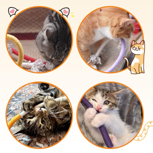 Cat Toys Silvervine Sticks - 8Pack Natural Silvervine Sticks for Cats, Cat Chew Toy for Teeth Cleaning, Interactive Kitten Chew Ropes to Redirect Chewing Habits, Kitty Chew Sticks - style: Cat Toys 8Pack