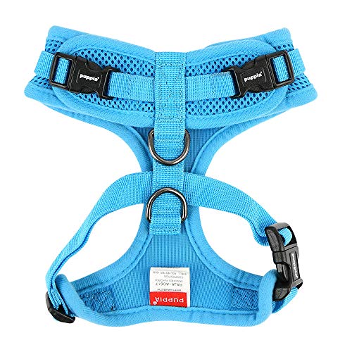 Authentic Puppia RiteFit Harness with Adjustable Neck, Sky Blue, Small - color: Sky Blue, size: Small