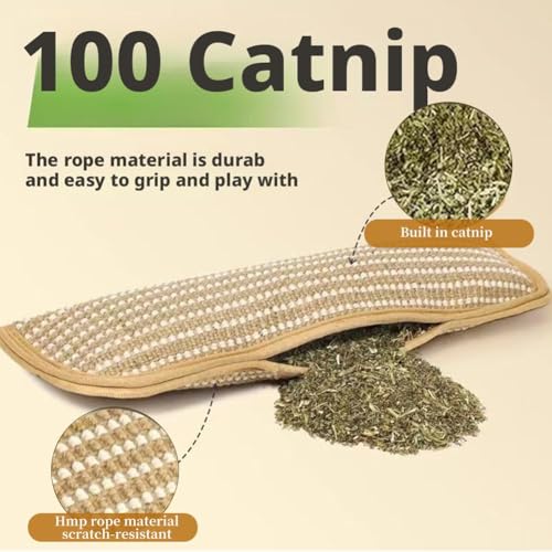 Catnip Toys - Catnip Pillows for Cats,Soft Sisal Indoor Kitten Scratching & Kicker Toys, Teeth Cleaning Catnips Pillow for Kittens & Indoor Cats with Drives Bored Cat Crazy,3Pcs - size: S